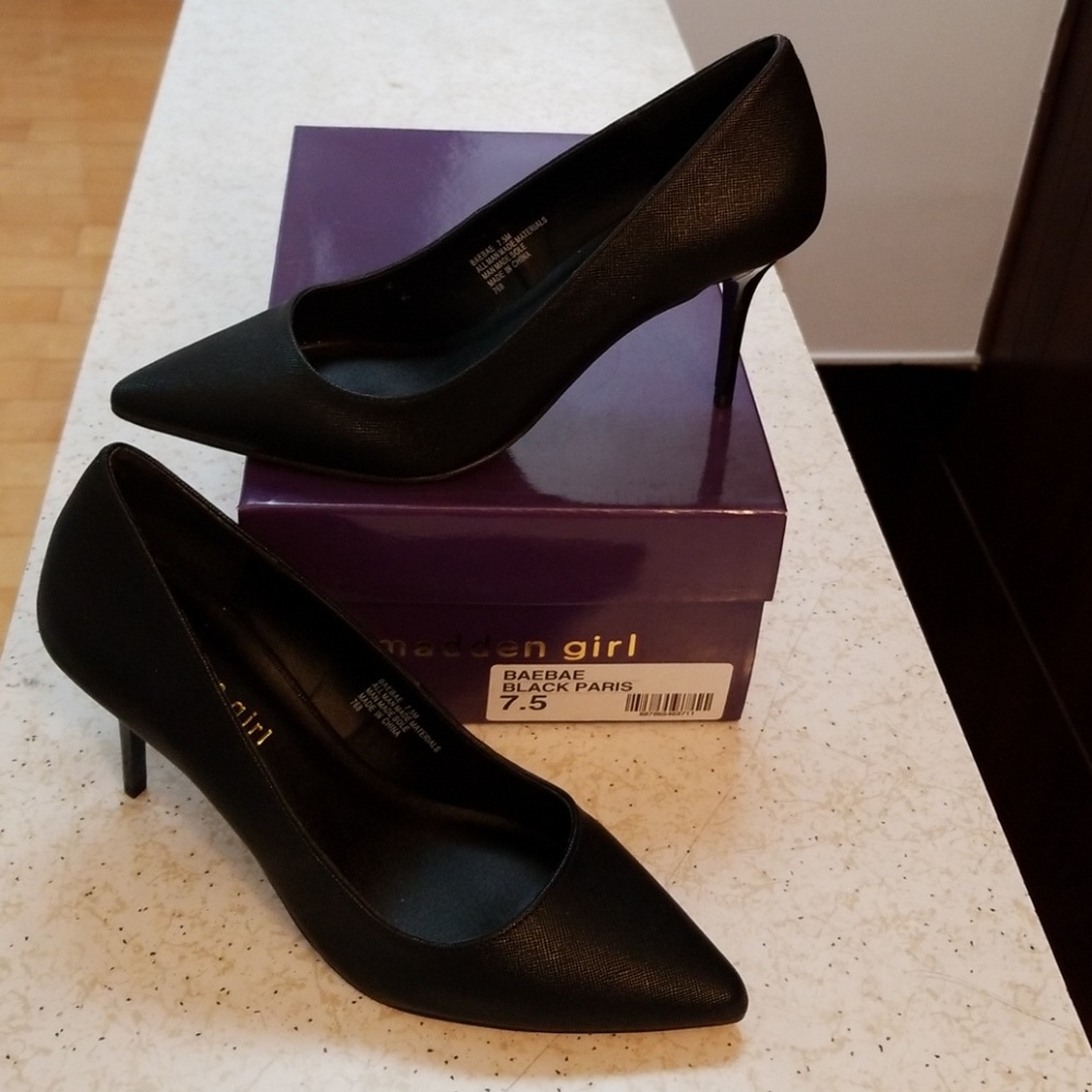 Steve Madden Girl BaeBae Black Paris Pumps